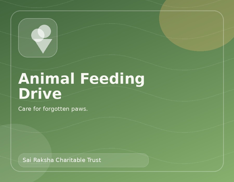 Animal feeding drive by Sai Raksha