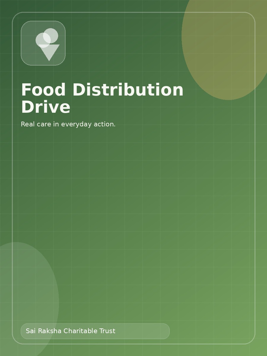 Food distribution drive by Sai Raksha